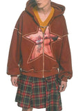 eis4tears AW21 edgy star zip up jacket