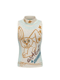 clubbing bunny knit vest